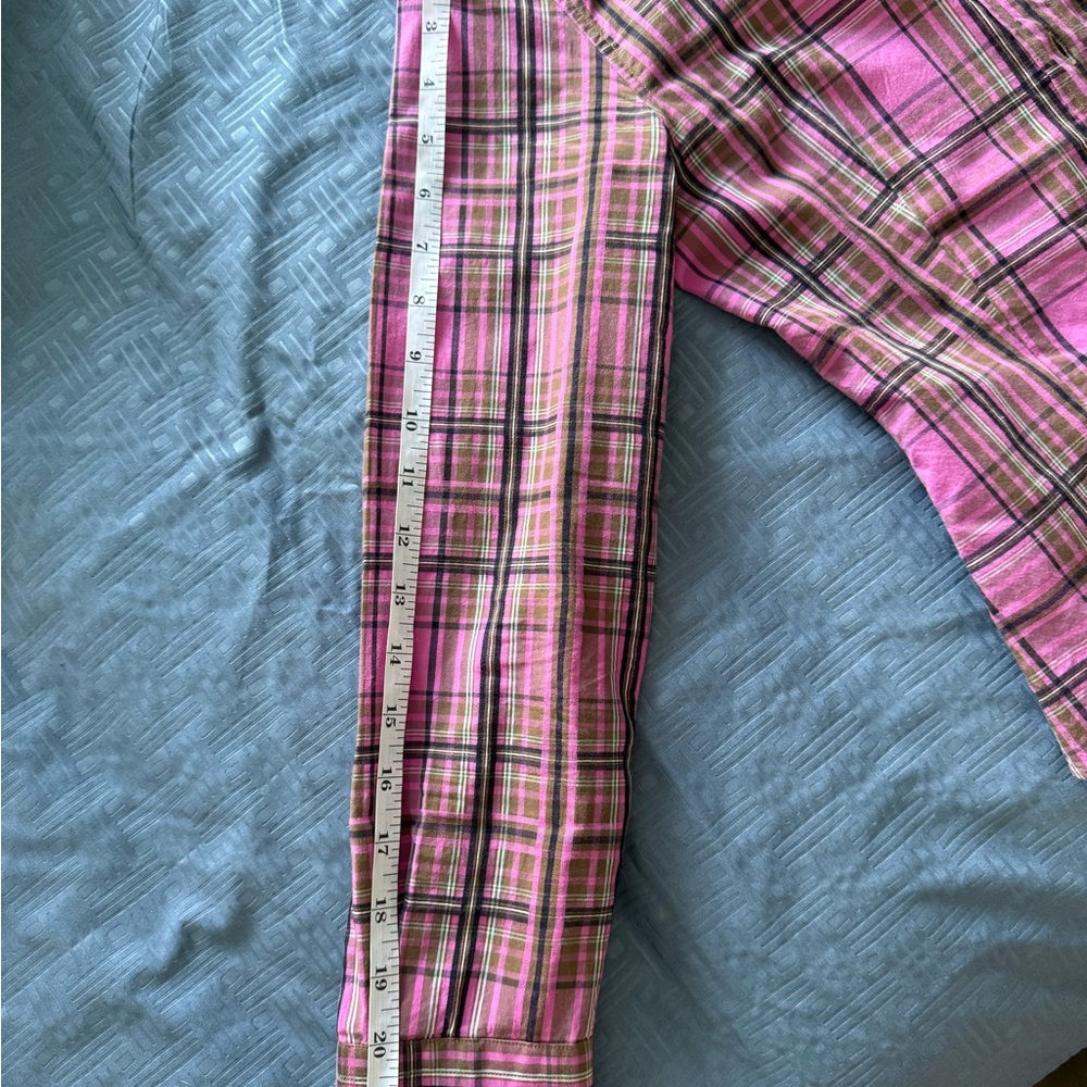 Etro Pink and Brown Plaid Shirt - Picture 3 of 4